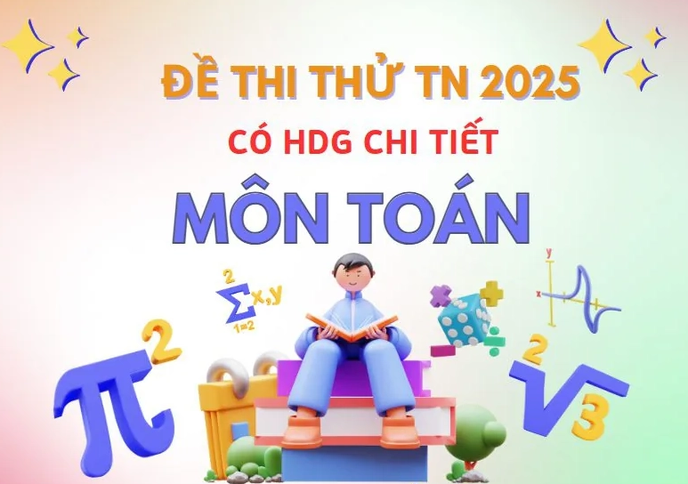 Đề và giải chi tiết Đề thi thử TN THPT 2025 lần 1 môn Toán trường THPT Trực Ninh – Nam Định