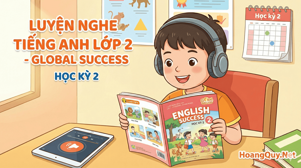 Tài liệu Luyện nghe Tiếng Anh lớp 2 Global Success Học kỳ 2